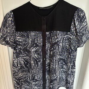 Proenza Schouler Silk Patterned Blouse
